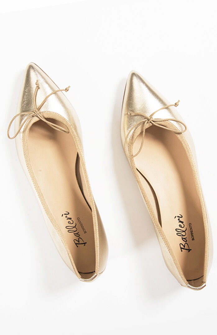 Ballerina a punta Eleonora Pelle Oro