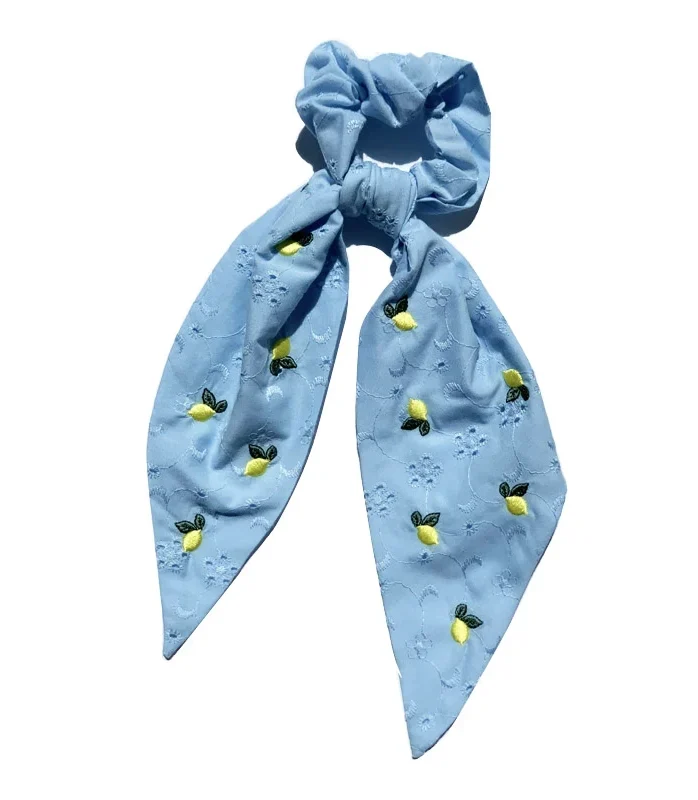 Vietri Elastico per Capelli Sangallo Azzurro