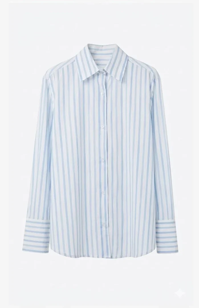 Camicia Furore Cotone Righe Azzurre