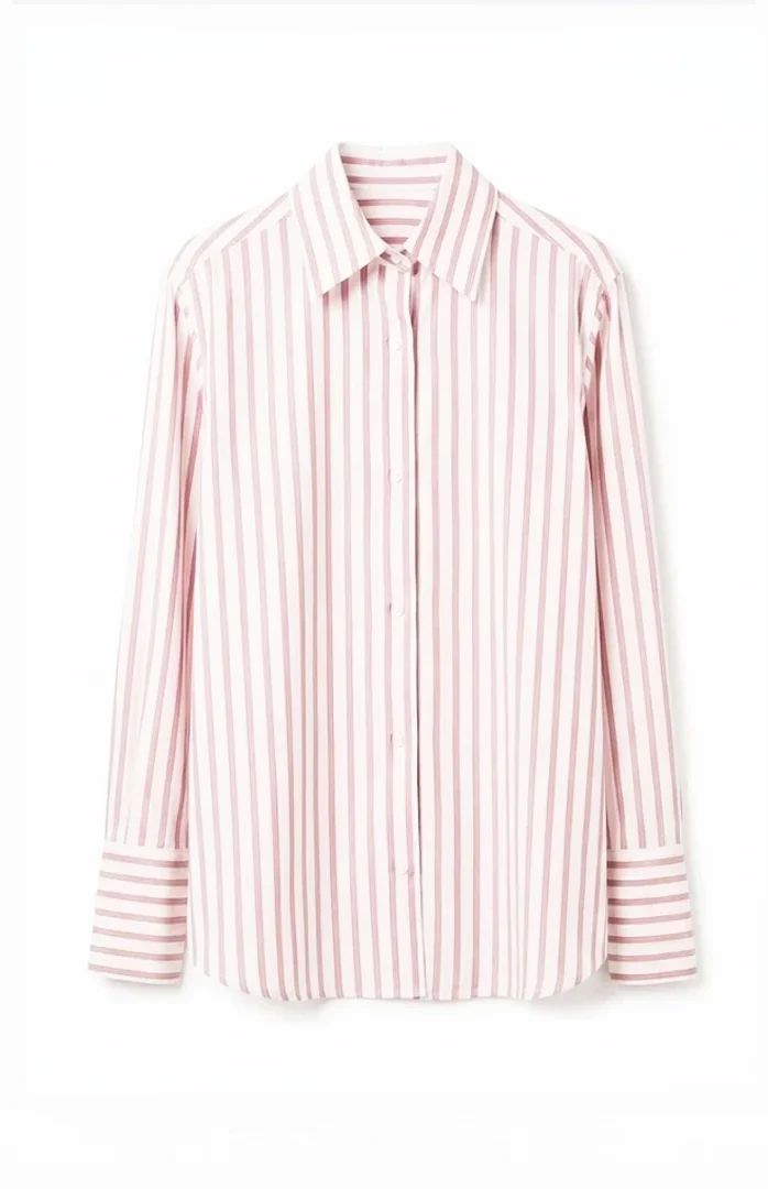 Camicia Furore Cotone Righe Rosa