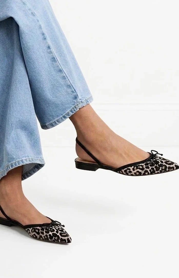 Slipper a punta Lea Raso Animalier